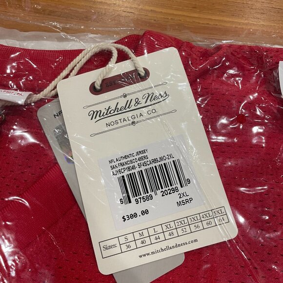 49ERS Joe Montana #16 Mitchell & ness throwback jersey 2XL - Picture 2 of 4